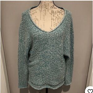 Free People Bright Lights V-Neck Marbled Sweater